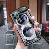 Tempered Glass Cases For Apple iphone 11 Pro Max XR XS X 7 8 6 6S Plus SE 2020 Capas Phone Shell Vintage Camera Audio Tape