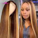 Ali Coco #4/30 Highlight Colored Human Hair Wigs