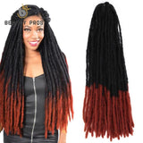 18Inch Ombre Dreadlocs Faux Locs Crochet Braids Dread Lock Synthetic Braiding Hair for Women