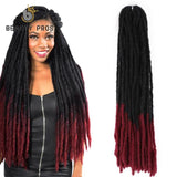 18Inch Ombre Dreadlocs Faux Locs Crochet Braids Dread Lock Synthetic Braiding Hair for Women