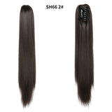 LISI GIRL Synthetic Women Claw on Ponytail Clip in Hair Extensions Wavy Curly Style Pony Tail Hairpiece Brown Blonde Hairstyle