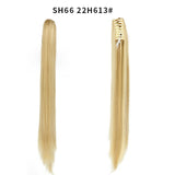 LISI GIRL Synthetic Women Claw on Ponytail Clip in Hair Extensions Wavy Curly Style Pony Tail Hairpiece Brown Blonde Hairstyle