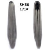 LISI GIRL Synthetic Women Claw on Ponytail Clip in Hair Extensions Wavy Curly Style Pony Tail Hairpiece Brown Blonde Hairstyle