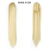 LISI GIRL Synthetic Women Claw on Ponytail Clip in Hair Extensions Wavy Curly Style Pony Tail Hairpiece Brown Blonde Hairstyle