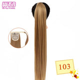 WTB Wrap Synthetic Ponytail Hair Extension Super Long Straight Women's Clip In Hair Extensions Pony Tail False Hair 32 Inch