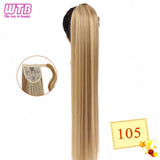 WTB Wrap Synthetic Ponytail Hair Extension Super Long Straight Women's Clip In Hair Extensions Pony Tail False Hair 32 Inch