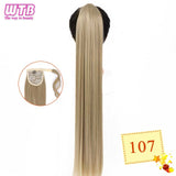 WTB Wrap Synthetic Ponytail Hair Extension Super Long Straight Women's Clip In Hair Extensions Pony Tail False Hair 32 Inch
