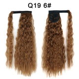 Long Curly Ponytail Natural hair extension Wrap On Clip Hair Ponytail Extensions for Women Blonde Black Horse Tail Synthetic
