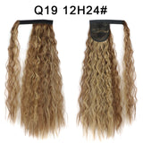 Long Curly Ponytail Natural hair extension Wrap On Clip Hair Ponytail Extensions for Women Blonde Black Horse Tail Synthetic