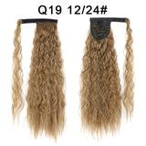 Long Curly Ponytail Natural hair extension Wrap On Clip Hair Ponytail Extensions for Women Blonde Black Horse Tail Synthetic