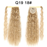 Long Curly Ponytail Natural hair extension Wrap On Clip Hair Ponytail Extensions for Women Blonde Black Horse Tail Synthetic