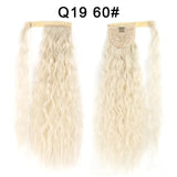 Long Curly Ponytail Natural hair extension Wrap On Clip Hair Ponytail Extensions for Women Blonde Black Horse Tail Synthetic