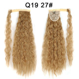 Long Curly Ponytail Natural hair extension Wrap On Clip Hair Ponytail Extensions for Women Blonde Black Horse Tail Synthetic