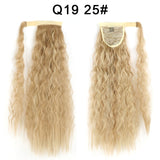 Long Curly Ponytail Natural hair extension Wrap On Clip Hair Ponytail Extensions for Women Blonde Black Horse Tail Synthetic