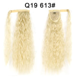 Long Curly Ponytail Natural hair extension Wrap On Clip Hair Ponytail Extensions for Women Blonde Black Horse Tail Synthetic