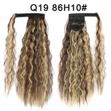 Long Curly Ponytail Natural hair extension Wrap On Clip Hair Ponytail Extensions for Women Blonde Black Horse Tail Synthetic