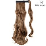 S-noilite Synthetic 17"/23"/26" Long Clip In Ponytail Hair Extension Wrap Around Ponytail Fake Pony Tail Hairpiece For Women