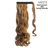 S-noilite Synthetic 17"/23"/26" Long Clip In Ponytail Hair Extension Wrap Around Ponytail Fake Pony Tail Hairpiece For Women