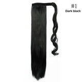 S-noilite Synthetic 17"/23"/26" Long Clip In Ponytail Hair Extension Wrap Around Ponytail Fake Pony Tail Hairpiece For Women