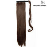 S-noilite Synthetic 17"/23"/26" Long Clip In Ponytail Hair Extension Wrap Around Ponytail Fake Pony Tail Hairpiece For Women