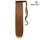 S-noilite Synthetic 17"/23"/26" Long Clip In Ponytail Hair Extension Wrap Around Ponytail Fake Pony Tail Hairpiece For Women
