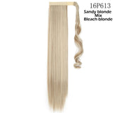 S-noilite Synthetic 17"/23"/26" Long Clip In Ponytail Hair Extension Wrap Around Ponytail Fake Pony Tail Hairpiece For Women