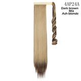 S-noilite Synthetic 17"/23"/26" Long Clip In Ponytail Hair Extension Wrap Around Ponytail Fake Pony Tail Hairpiece For Women