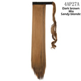 S-noilite Synthetic 17"/23"/26" Long Clip In Ponytail Hair Extension Wrap Around Ponytail Fake Pony Tail Hairpiece For Women