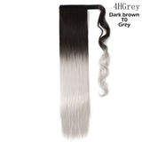 S-noilite Synthetic 17"/23"/26" Long Clip In Ponytail Hair Extension Wrap Around Ponytail Fake Pony Tail Hairpiece For Women
