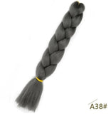 Black Star Jumbo Braiding Hair long 24 inch Hair Extensions 100g/Pcs Ombre Synthetic Braid Hair Twist Braiding Hair for Women