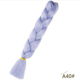 Black Star Jumbo Braiding Hair long 24 inch Hair Extensions 100g/Pcs Ombre Synthetic Braid Hair Twist Braiding Hair for Women