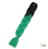Black Star Jumbo Braiding Hair long 24 inch Hair Extensions 100g/Pcs Ombre Synthetic Braid Hair Twist Braiding Hair for Women