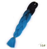 Black Star Jumbo Braiding Hair long 24 inch Hair Extensions 100g/Pcs Ombre Synthetic Braid Hair Twist Braiding Hair for Women