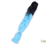 Black Star Jumbo Braiding Hair long 24 inch Hair Extensions 100g/Pcs Ombre Synthetic Braid Hair Twist Braiding Hair for Women