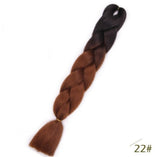 Black Star Jumbo Braiding Hair long 24 inch Hair Extensions 100g/Pcs Ombre Synthetic Braid Hair Twist Braiding Hair for Women