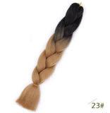 Black Star Jumbo Braiding Hair long 24 inch Hair Extensions 100g/Pcs Ombre Synthetic Braid Hair Twist Braiding Hair for Women