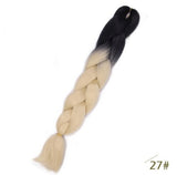 Black Star Jumbo Braiding Hair long 24 inch Hair Extensions 100g/Pcs Ombre Synthetic Braid Hair Twist Braiding Hair for Women