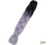 Black Star Jumbo Braiding Hair long 24 inch Hair Extensions 100g/Pcs Ombre Synthetic Braid Hair Twist Braiding Hair for Women