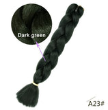 Black Star Jumbo Braiding Hair long 24 inch Hair Extensions 100g/Pcs Ombre Synthetic Braid Hair Twist Braiding Hair for Women