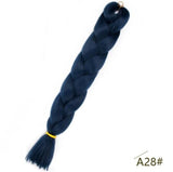 Black Star Jumbo Braiding Hair long 24 inch Hair Extensions 100g/Pcs Ombre Synthetic Braid Hair Twist Braiding Hair for Women