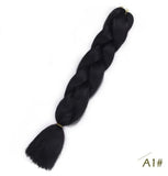 Black Star Jumbo Braiding Hair long 24 inch Hair Extensions 100g/Pcs Ombre Synthetic Braid Hair Twist Braiding Hair for Women
