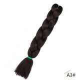 Black Star Jumbo Braiding Hair long 24 inch Hair Extensions 100g/Pcs Ombre Synthetic Braid Hair Twist Braiding Hair for Women