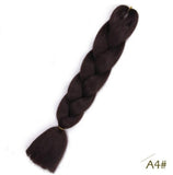 Black Star Jumbo Braiding Hair long 24 inch Hair Extensions 100g/Pcs Ombre Synthetic Braid Hair Twist Braiding Hair for Women