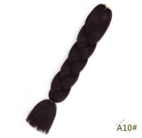 Black Star Jumbo Braiding Hair long 24 inch Hair Extensions 100g/Pcs Ombre Synthetic Braid Hair Twist Braiding Hair for Women