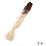 Black Star Jumbo Braiding Hair long 24 inch Hair Extensions 100g/Pcs Ombre Synthetic Braid Hair Twist Braiding Hair for Women
