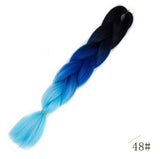 Black Star Jumbo Braiding Hair long 24 inch Hair Extensions 100g/Pcs Ombre Synthetic Braid Hair Twist Braiding Hair for Women