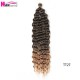 22-28 Inch Freetress Deep Twist Crochet Hair Natural Synthetic Braids Hair Ombre Crochet Braiding Hair Extensions Hair Expo City