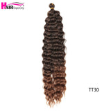 22-28 Inch Freetress Deep Twist Crochet Hair Natural Synthetic Braids Hair Ombre Crochet Braiding Hair Extensions Hair Expo City