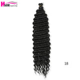 22-28 Inch Freetress Deep Twist Crochet Hair Natural Synthetic Braids Hair Ombre Crochet Braiding Hair Extensions Hair Expo City