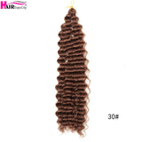 22-28 Inch Freetress Deep Twist Crochet Hair Natural Synthetic Braids Hair Ombre Crochet Braiding Hair Extensions Hair Expo City